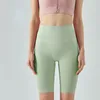 LU Leggings da donna color carne con tasche e controllo della pancia, pantaloni da yoga attillati di lunghezza 5/8 per palestra, corsa e sport