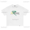 Herren T-Shirts R-Schriftzug bedrucktes, übergroßes, lässiges Rundhals-T-Shirt T230321