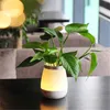 Lâmpadas de mesa Vase Lâmpada de cabeceira LED Flores artificiais e vasos de chilren para sala de estar Home Deco Giftstable