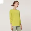 LL Women Yoga Long Sleeve Blouse Shirt Workout Top Outfit Back Holow Bowknot Fitness Workout Fashion Tees Tops LL057