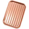 Tools Barbecue Rectangle Pizza Pan Hole Design Sturdy Carbon Steel Baking Tray Non-stick Dish Grill Kitchen Tool BBQ