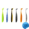 6 Pz/lotto Easy Shiner Soft Fishing Lure 8cm 3.5g Isca Artificiale Soft Bait Silicone Doppi Colori Carpa Esca Artificiale Swim Bait