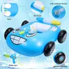 US Stock Pool Float for Kids Car Shape Inflatable Seat Car Boat with Squirt Water Gun Ride on Raft Toy for Baby Children Summer Beach Pool Party BDQCQJNWMM