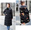 Trench femme col fourrure réversible à capuche hiver doudoune veste longue épaisse chaude femmes Casaco Feminino Abrigos Mujer Invierno