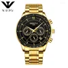 Нарученные часы Nibosi Luxury Watch Sport Quartz Мужчины водонепроницаемые творческие стеклянные запястье мужские военные часы Relogio Masculino 2351