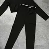 女性のジャージデザイナー夏のトラックスーツレディーススーツスリムトレーニング服高級スウェットパンツ長袖 Tシャツ 2 パイ通気性ヨガ服 B1KW