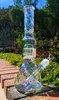 NYA Rainbow Glass Bong Vattenpipor Vattenpipor Tjock glas Dab Riggar Downstem Perc bägare med 14 mm skål 30 cm hög