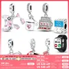 925 Siver Beads Charms для браслетных браслетов Pandora Designer для женщин беспроводной гарнитуры Bluetooth Gamepad Dangle