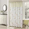 Shower Curtains Silk Butterfly Yellow Polyester Waterproof Printed Cream Fabric Classic Decoratived Farmhouse Gold Shower Curtain 230322