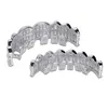 New Baguette encantadora clássica definida dentes Grillz Bottom Bottom Silver Colors Grills Dental Bocal Hip Hop Fashion Jóias Rapper Jóias Hip Hop