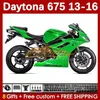 Kit de carénages OEM vert stock pour Daytona 675 675R 13 14 15 16 2013 2014 2015 2016 MOTO Bodyworks 166No.81 Daytona675 Body Daytona 675 R 2013-2016 Carénage de moto