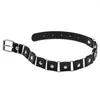 Choker Gothic Collar For Girls Goth Black Leather Chocker Necklace Punk Rave Accessories On The Neck Jewelry Decorations