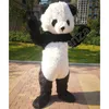 Volwassen schattige panda mascotte kostuums strip karakter outfit pak xmas outdoor party outfit volwassen maat promotionele advertentiekleding