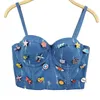Women s Tanks Camis Irene Tinnie Sexy Cute Hole Cartoon Decoration Push Up Bustier Bralette Cropped Top Vest Plus Size 230322