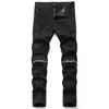 Hommes Jeans Jean Homme Hommes Pantalon Slim Denim Pantalon Biker Haute Qualité Mâle Droite Casual Designer Déchiré Noir Streetwear