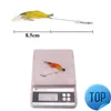 1 pcs 8,5 cm / 5,6 g de simulation lumineuse crevettes crevettes douces en forme de faux failli