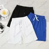 Shorts masculinos shorts pretos brancos para homens estilos japoneses shorts esportivos esportivos de poli -telas
