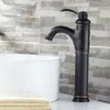 Bathroom Sink Faucets Oil Rubbed Bronze Single Lever Handle Vessel Basin Faucet Mixer Taps Ahg020