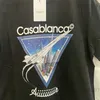 メンズ Tシャツ航空機印刷カサブランカ Tシャツ男性女性高品質 Tシャツトップ Tシャツ T230321