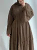 Etnische kleding Turkije Dubai Moslimjurk Kaftans Abaya Avondjurken voor vrouwen Dubai Marokko Islam Long Dress Robe Femme Musulmane Vestidos 230322