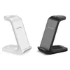 Avtagbar trådlös laddare 3 i 1 Laddning av Staion Fast Charge Stand Dock Compatible med Apple Watch/iPhone/AirPods Samsung Watch/Phone/Earbuds