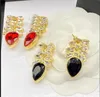 Fashion D Letter Brass Stud Earrings 18k 골드 도금 alengirls Valentine의 어머니의 날 결혼식 생일 디자이너 보석 선물 Der2 --- 001