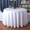 Couverture ronde de retangle de plaine de polyester de nappe pour le banquet de partie d'el d'événement de mariage