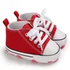 Первые ходьбы детские ботинки мальчики девочки классические холсты повседневные кроссовки рожденные звезды Уокер малыш мягкая подошва.