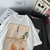 メンズTシャツファッションカワイイアニメキャットプリントメンズTシャツ2021新しいカジュアルコットンTシャツ服