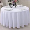 Bordduk Rund polyester vanlig omslag för bröllopsevenemang El Party Banket