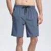 LL Heren Jogger Sportshorts Voor Wandelen Fietsen Met Ritsvak Casual Running Gym Korte Broek LL956