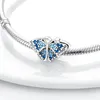 925 Siver Beads Charms för Pandora Charm -armband Designer för kvinnor Spring Butterfly Dingle Charms