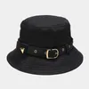 Creative New Belt Buckle Decorative Bucket Hat Personalized Street Hip Hop Hat Foldable Outdoor Outgoing Fisherman Hat HCS237