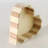 6pcs Promotional Wood Heart-shaped Gift Box Bath Accessory Sisal Sponge /comb Wooden/ Massage Brush/ Spa/Bath Gift RRA