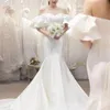 Beach Boho Mermaid Wedding Dresses Luxurys Stain Sweep Train Plus Size Wedding Dress Bridal Gowns Vestido de Novia Brautkleider Custom Made Made Bridal Vestido