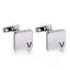 Luxurys Designer Brand Cuff Link High Quality Fashion Jewelry Men Classic Letter