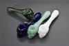 Thick skull glass pipe Skull Smoking Handle spoon Pipes 3.8inches Smoking Pipes Hand Blown Recycler Best Oil Burner 2pcs high quality