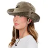 Широкие шляпы с ковшой шляпы с хлопковым вышитым плохой кроликом шляпы рыболова un verano sin ti buckte hat nember summ sunable sun ляп