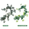 Fleurs décoratives INS suspendus guirlande d'eucalyptus plantes artificielles vigne feuille de saule rotin jardin maison fête accessoires de mariage décor de noël