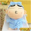 Animali di peluche ripieni Explosion Dressing Crayon Shinchan Toy Cute Funny Ragdoll Doll Net Red Slee Pillow Big Girl Bir Drop Deliver Dhptc