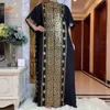 Vêtements ethniques Mode Abaya Africain Dubaï Turquie Dresse avec écharpe Tissu de haute qualité Broderie Longue Lady Vêtements 230322