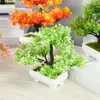 Decoratieve bloemen 1 stks kunstmatige plant bonsai plastic mini nep boom home decoratie bruiloft feest potted bureaublad ornament