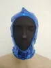 Akcesoria kostiumowe Maski Halloween Cosplay kostiumy błyszcząca metaliczna maska ​​otwarta twarz Dodaj siatkę dorosłą unisex zentai kostiumów akcesoria imprezowe