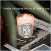 Candles Candles 190G Scented Candle Including Box Dip Colllection Bougie Pare Home Decoration Collection Item Drop Delivery 2022 Garden Dh