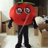 Nouveau Costume de mascotte de tomate rouge Top personnage de thème d'anime de dessin animé Carnaval unisexe adultes taille fête d'anniversaire de Noël Costume de tenue en plein air