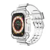SMART BANKEN Transparante TPU Beschermingskas Strap Watchband Sport Bracelet Band Fit IWatch Series 8 Ultra 7 6 SE 5 4 3 Voor Apple Watch 38 42 40 41 44 45 49mm polsbandje
