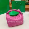 venetassbottegass Woven Jodie Handbag Crochet Bags Designer Bag Woman Luxury the Tote Bag Bow Handle Small Hobo Soft Leather 5a Dumpling Bags cy