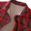 Chemises décontractées pour hommes Chemises à carreaux en coton pour hommes Veste Doublée en molleton Chemises en flanelle Sherpa Chemise boutonnée pour hommes Taille US 230322