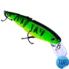 1 Pcs Lure 11cm/14.7g Knotty Fish Lure Hard Bait Fake Bait Fishing Gear Fishing 3D Eyes Swim Bait Multi Jointed Vivid