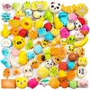 Slumpmässiga 30st Squeeze Toys Cream Scented Slow Rising Kawaii Squeeze Toys Medium Mini Simulation Lovely Toy Phone Rems Goodie Bag Egg Filler